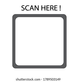vector illustration scan barcode for handphone.