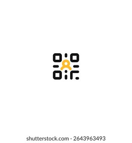 vector illustration of scan me