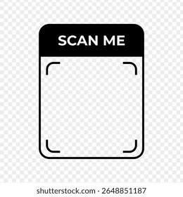 Vector illustration of Scan Me icon isolated on transparent background