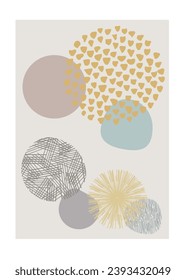 Vector illustration of Scandinavian abstract poster