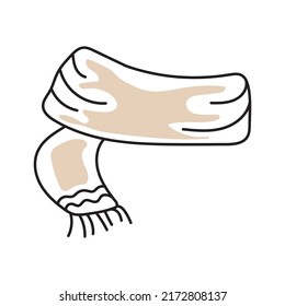 cicatriz de ilustración vectorial en estilo doodle