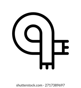 Vector Illustration Scarf, Winter Commute Theme, Icon Style, Isolated on White Background