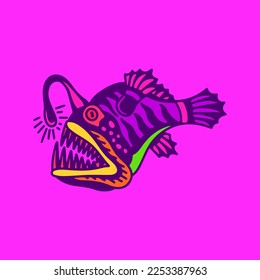 ilustración vectorial de un carácter anglopez espeluznante