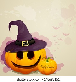 Vector Illustration of a Scary Halloween Background