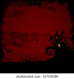 Vector Illustration of a Scary Halloween Background
