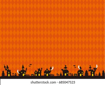 Vector Illustration of a Scary Halloween Background