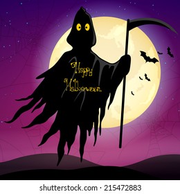 Vector Illustration of a Scary Halloween Design