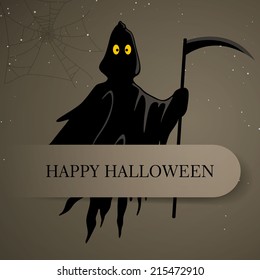 Vector Illustration of a Scary Halloween Design
