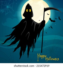 Vector Illustration of a Scary Halloween Design