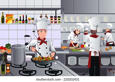 restaurant kitchen clip art