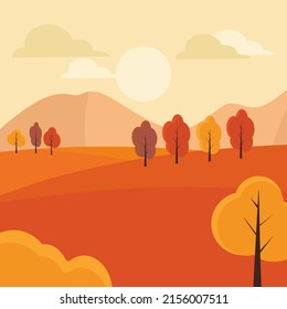  Vector illustration Scenery Art Flat  