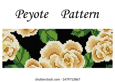 vector illustration. scheme for embroidery. drawing roses.