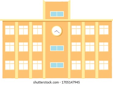 Vector illustration of school background.