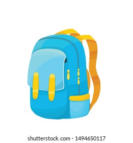 vector illustration with a school bag