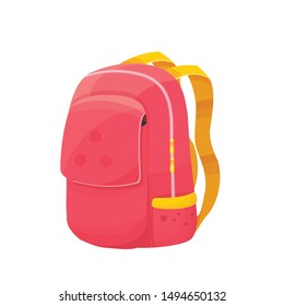 vector illustration with a school bag