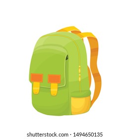 Schoolbag Set Vector Closed Backpacks Side Stock Vector (Royalty Free ...