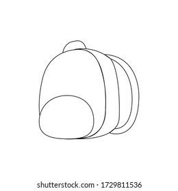 vector illustration of a school bag