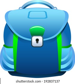Vector illustration of school bag