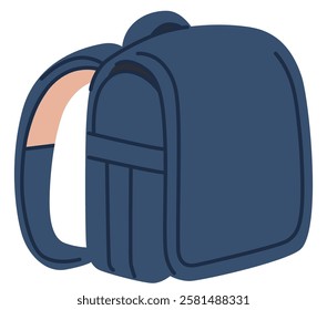 Vector illustration of school bag