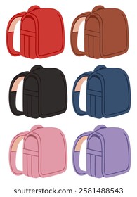 Vector illustration of school bag