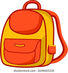Vector illustration of school bag