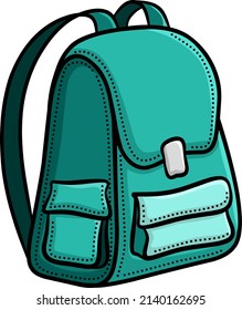 Vector illustration of school bag - Back to school