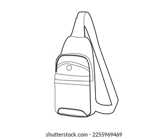 Vector illustration of school bag  Back to school. Illustration school bag. Doodle style. Camera bag icon. Outline camera  vector icon for web design isolated on white background.