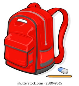 Red School Bag Images, Stock Photos & Vectors | Shutterstock