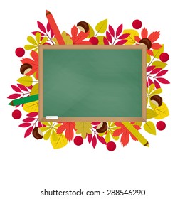 Vector illustration of school board
