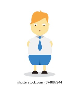 Vector illustration - school boy in blue uniform sets with different poses