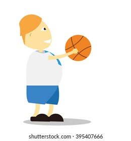 Vector illustration - school boy in blue uniform sets with different poses