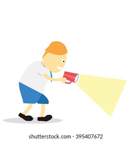 Vector illustration - school boy in blue uniform sets with different poses