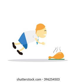 Vector illustration - school boy in blue uniform sets with different poses