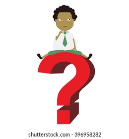 Vector illustration - school boy in green uniform sets with different poses