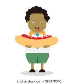 Vector illustration - school boy in green uniform sets with different poses