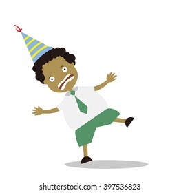 Vector illustration - school boy in green uniform sets with different poses