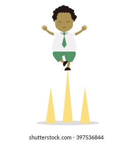 Vector illustration - school boy in green uniform sets with different poses