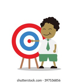 Vector illustration - school boy in green uniform sets with different poses