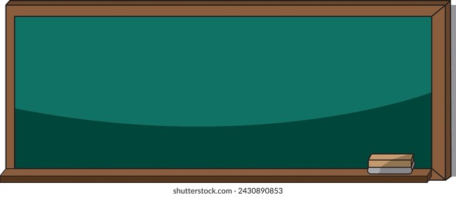 Vector illustration of a school classroom blackboard.