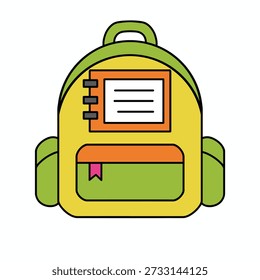 Ilustración vectorial de un escritorio escolar que representa la educación, el aprendizaje en el aula y el entorno de estudio del estudiante. Ideal para contenido educativo, proyectos escolares, materiales de enseñanza y activos de diseño moderno.