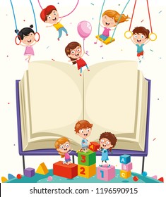 Vector Illustration Of School Elements
