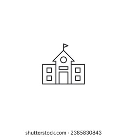 Vector illustration of school icon
