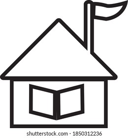 Vector illustration of school icon graphics. Suitable for educational symbols