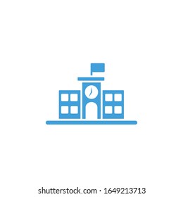 Vector illustration, school icon template