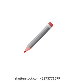 Vektorgrafik mit Schule und Büromaterial auf dem Schreibtisch. Papier, Bleistift, Stift, Lineal, Kalender. Buchstaben Ziffern. Handzeichnung eines hellen Farbbildes.