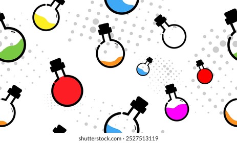 Vector illustration. School pattern design. Design for texture, background, wallpaper, poster, banner, album, cover.