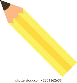 Vector illustration of school pencil.