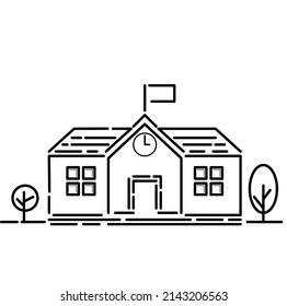 Vector illustration of school, perfect for school icon
