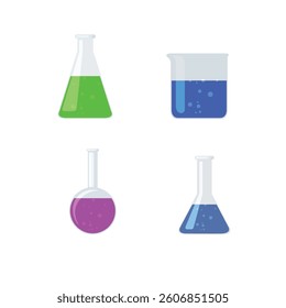 Vector illustration school related stuff chemical