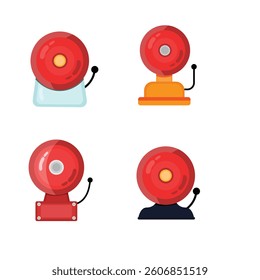Vector illustration school related stuff bell, ring